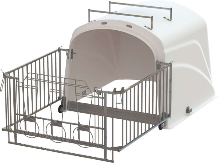 KERBL Kälberbox CalfHouse Premium DUO ohne Umzäunung